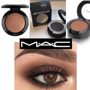 3 MAC eyeshadows TEXTURE & GIVE A GLAM & BROWN SCRIPT NIB brown smoky sultry